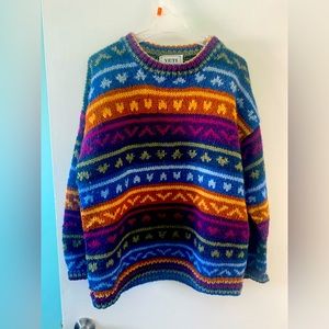 Vintage Medium YETI hand knit sweater from Nepal